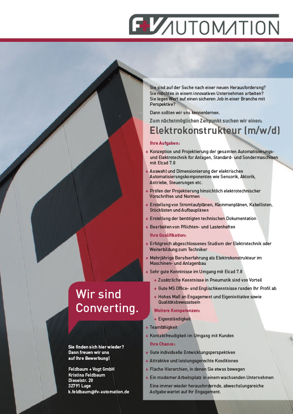 Elektrokonstrukteur (m/w/d) Elektrokonstrukteur (m/w/d)